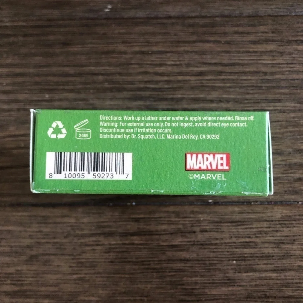 Dr. Squatch Marvel Limited edition Scrub Smash Men’s Natural soap heavy grit
